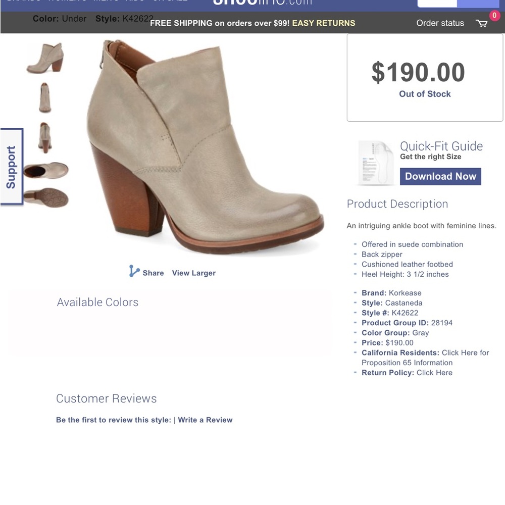 “ SPECIAL” KORK-EASE Bootie